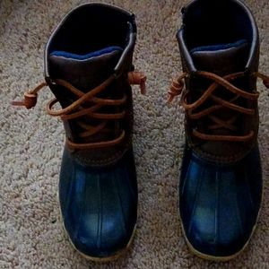 Girls Toddler size 13 Blue Sperry Duck Boots